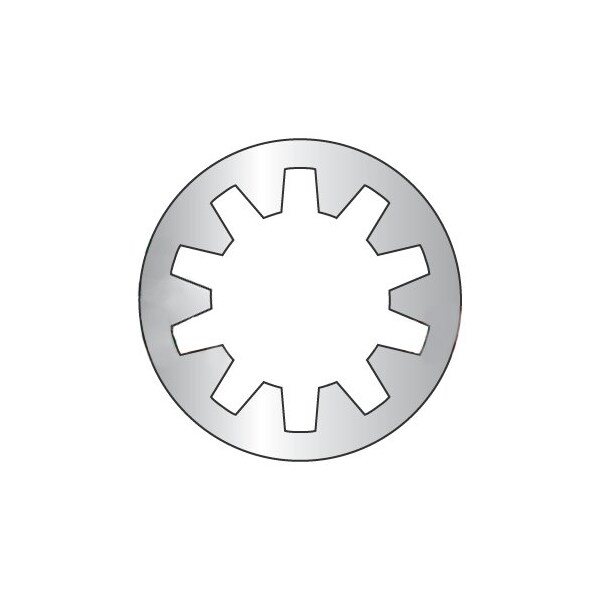 Newport Fasteners Military Internal Tooth Lock Washer, For Screw Size 3/8 in 410 Stainless Steel, Plain Finish 213101 - main